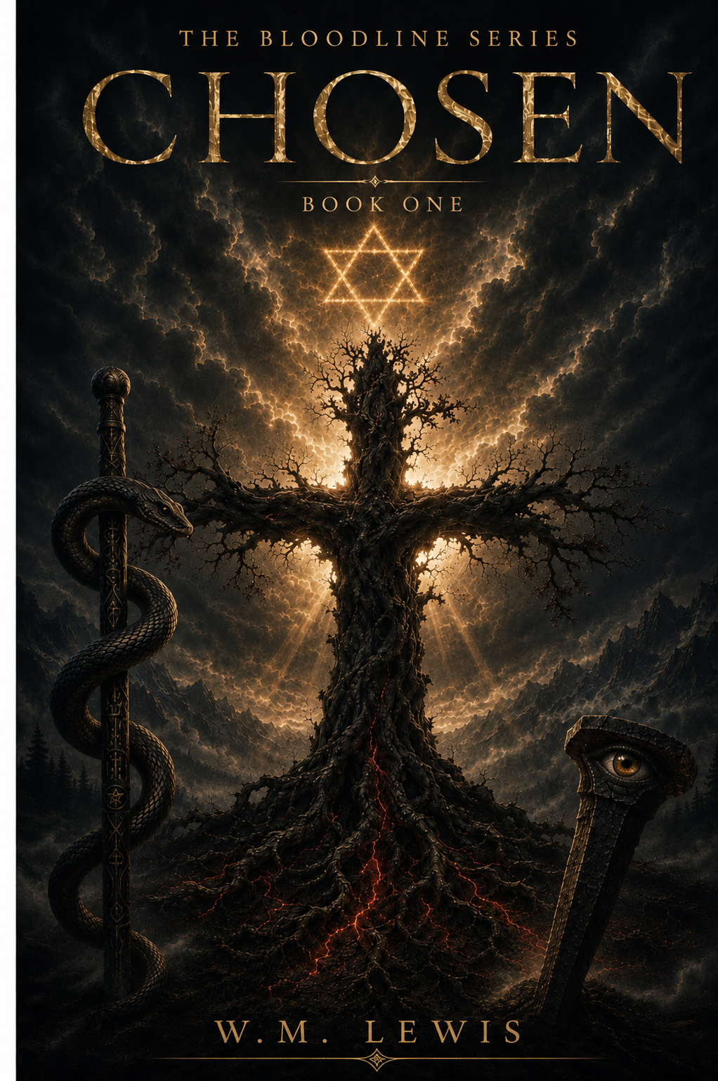 Full book cover for The Bloodline Series: Chosen, Book One, by W.M. Lewis